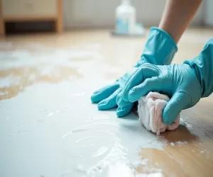 czym zmyc farbe lateksowa z podlogi