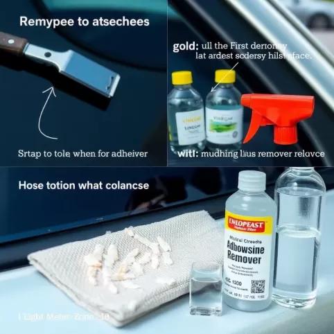 Czym zmyć klej po folii przyciemniającej