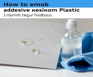 Czym zmyć klej z plastiku