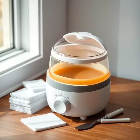 Depilacja woskiem w domu podgrzewacz