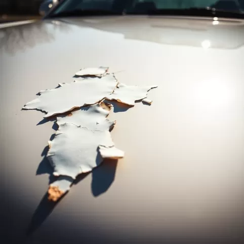 Dlaczego schodzi lakier bezbarwny z samochodu