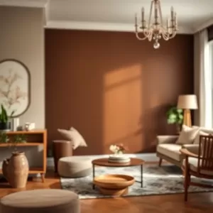 Farba do ścian ciemny brąz