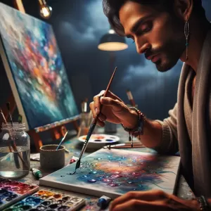 jak malować farbami akrylowymi