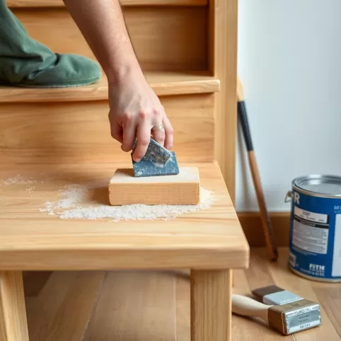 Jak pomalować schody drewniane lakierowane