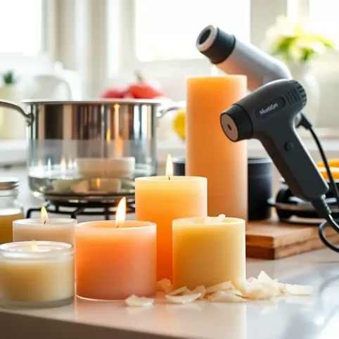 Jak roztopić świeczkę na wosk