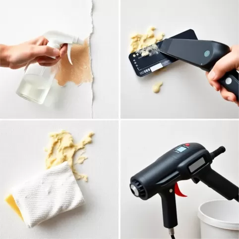 Jak usunąć klej po tapecie samoprzylepnej