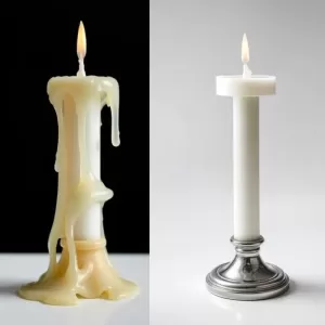 Jak usunąć resztki wosku ze świeczki