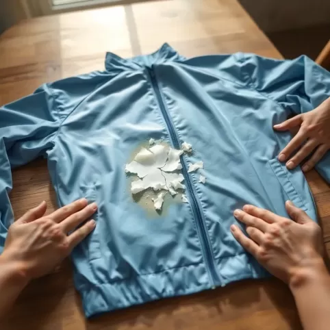 Jak usunąć wosk z kurtki ortalionowej