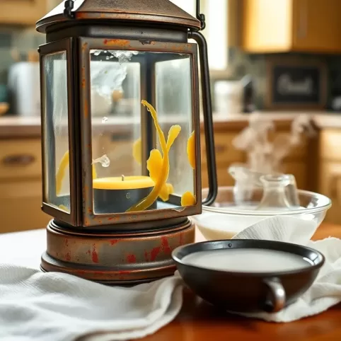 Jak usunąć wosk z lampionu