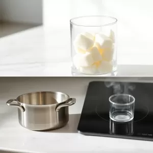 Jak usunąć wosk z pojemnika