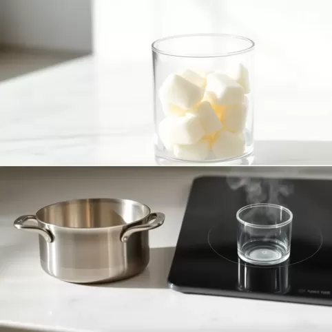 Jak usunąć wosk z pojemnika