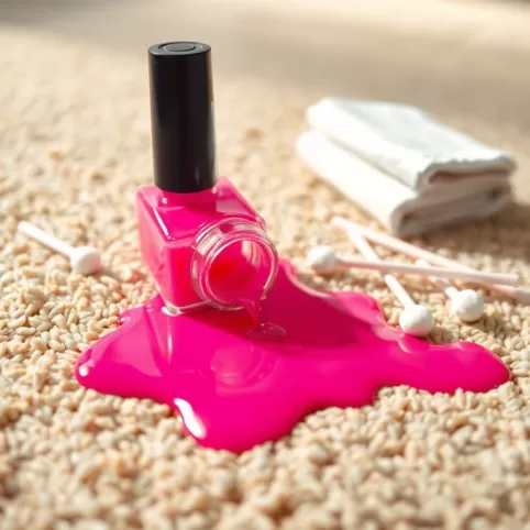 Jak zmyć lakier do paznokci z dywanu