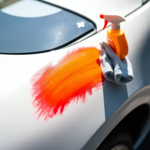 Jak zmyć spray z lakieru samochodowego