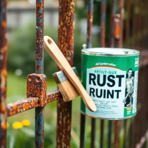 Jaka farba na rdzę ogrodzenie