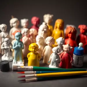 Jakie farby do malowania figurek gipsowych
