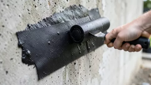 Klejenie maty hydroizolacyjnej