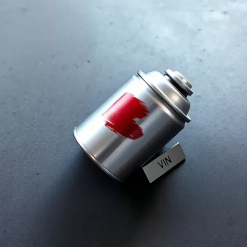 Lakier samochodowy w sprayu po numerze VIN