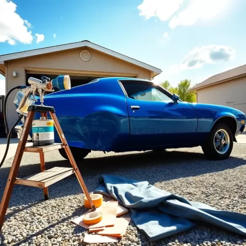 Lakierowanie samochodu na dworze