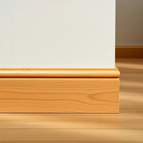 Listwa przypodłogowa drewniana lakierowana