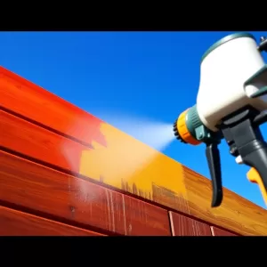 Malowanie Elewacji Drewnianej Pistoletem