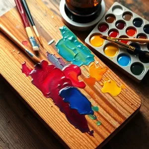 Malowanie na drewnie farbami olejnymi