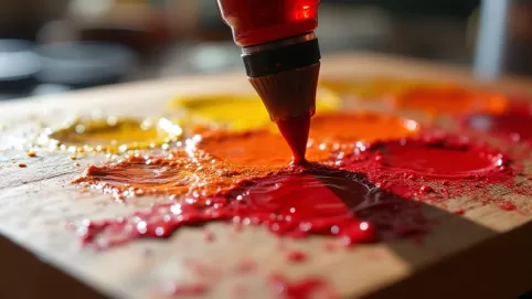 mieszanie farb olejnych