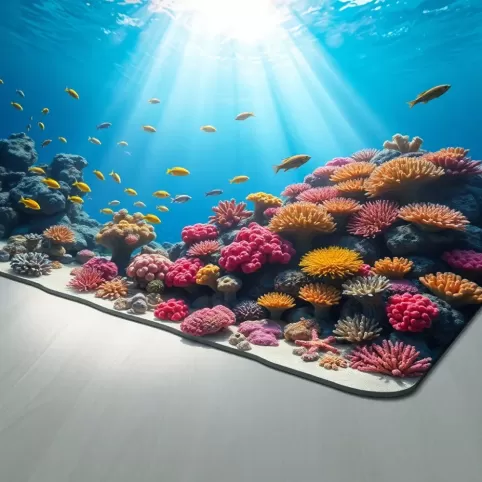 Naklejki 3D na podłogę pod żywicę