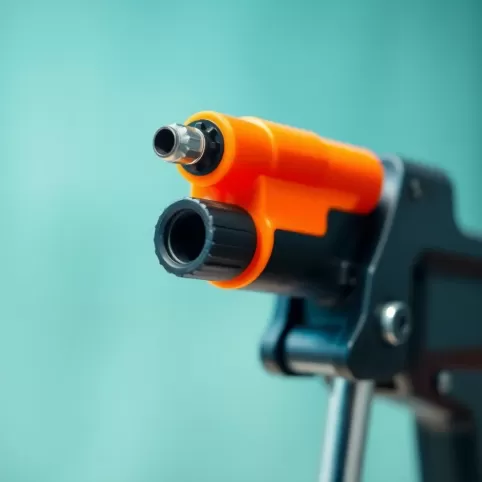 Pistolet do malowania elewacji farbami silikonowymi