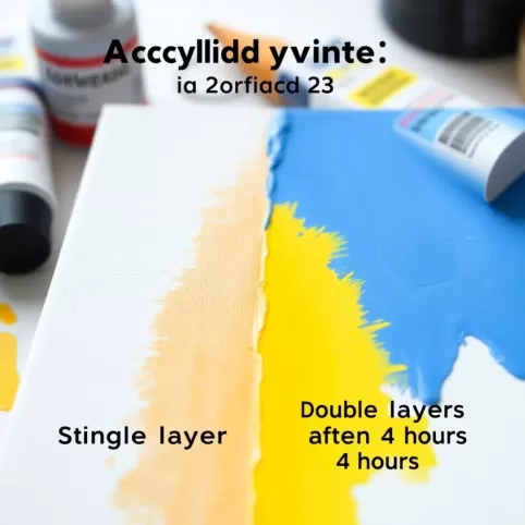 Po jakim czasie druga warstwa farby akrylowej