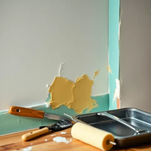 Poprawki na farbie lateksowej