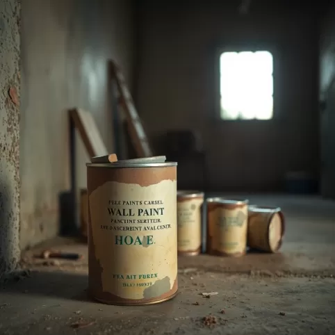 Przeterminowaną farba do ścian