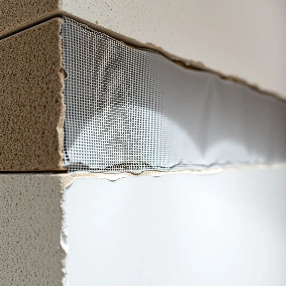 Siatka i klej zamiast tynku