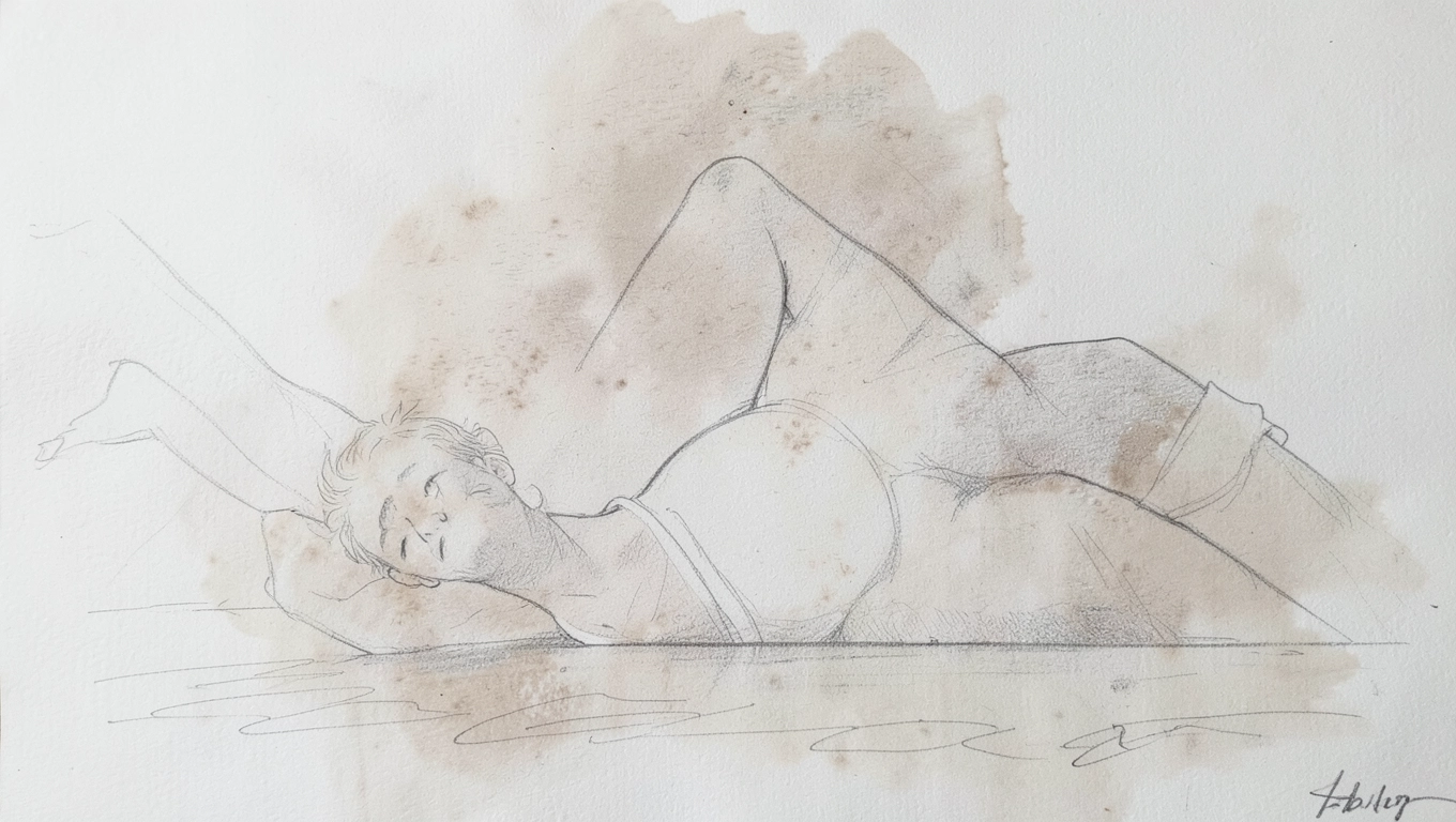 Szkic i podmalówka farbami olejnymi