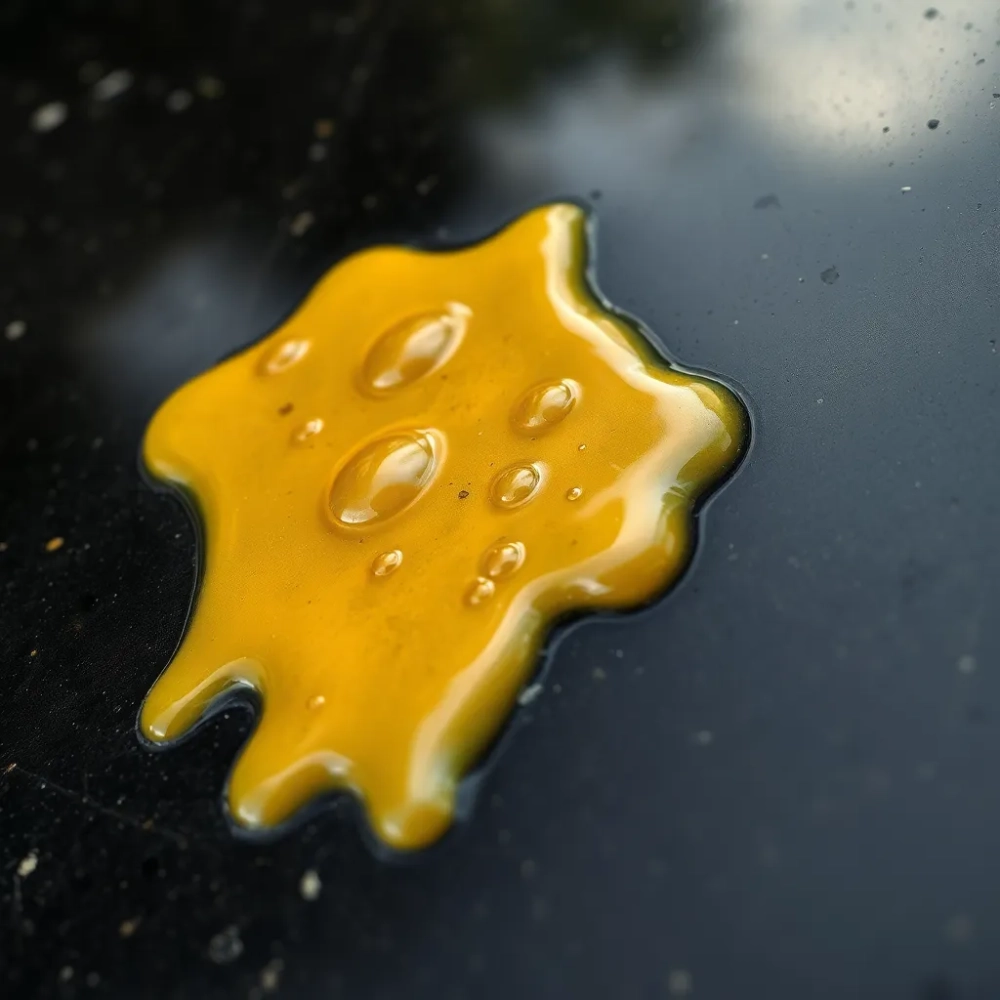 Tłusta plama po wosku na pomniku