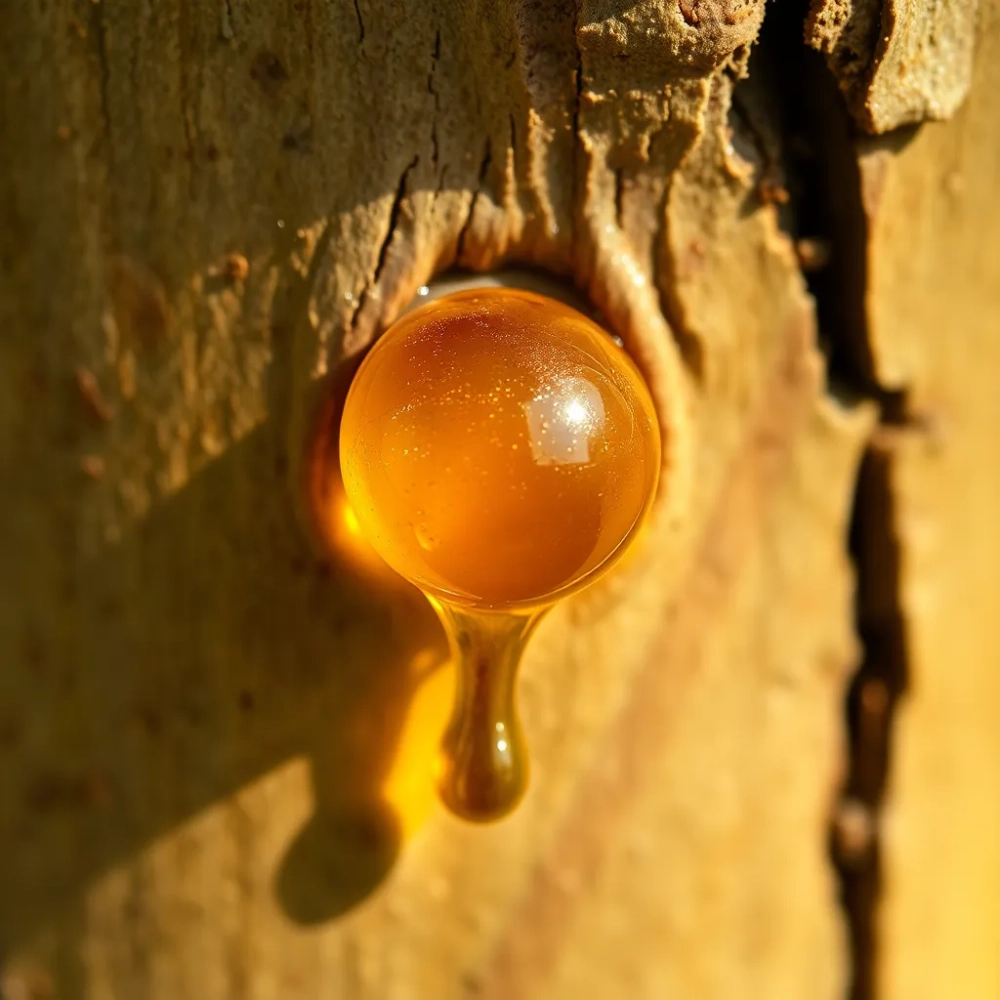 Wyciek żywicy z drzew owocowych