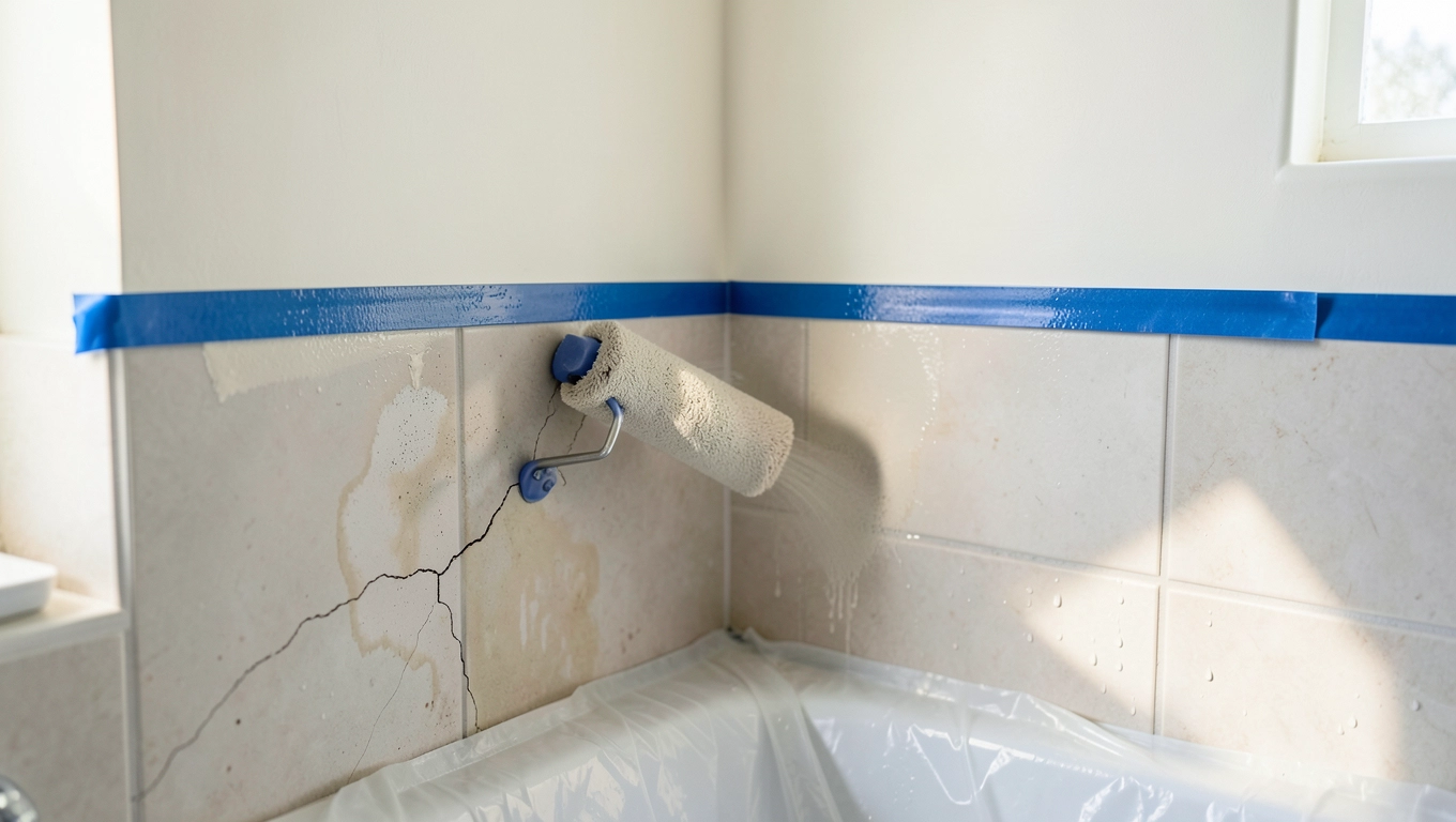 Jak malować łazienkę farbą ceramiczną krok po kroku, żeby nie odchodziła po sezonie