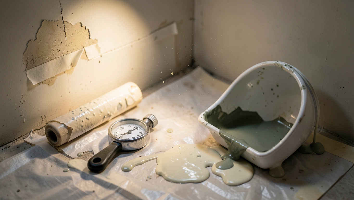 Najczęstsze błędy przy malowaniu sufitu farbą ceramiczną