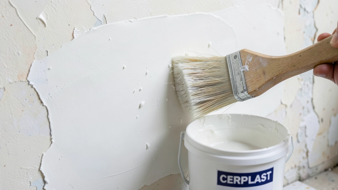 Nakładanie CERPLAST na farbę olejną