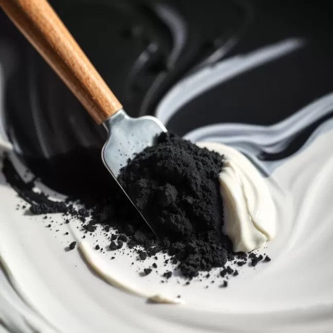 Czarny pigment do białej farby
