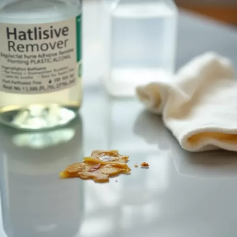 Jak usunąć klej po naklejce z plastiku