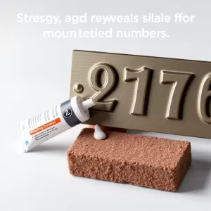 Klej montażowy do tabliczek z numerem domu