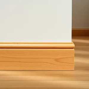 Listwa przypodłogowa drewniana lakierowana